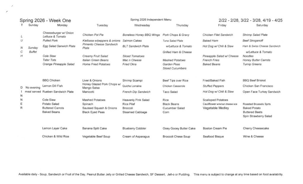 Spring Menu 20260223100710 Page 1
