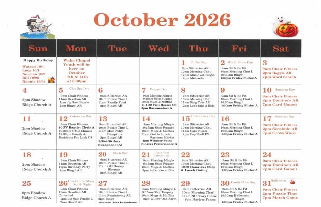 Oct Act Cal HC